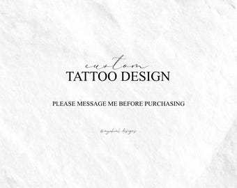 Custom Tattoo Design | Fine Line Tattoo Design | Personalized Tattoo Artwork (Digital Design)