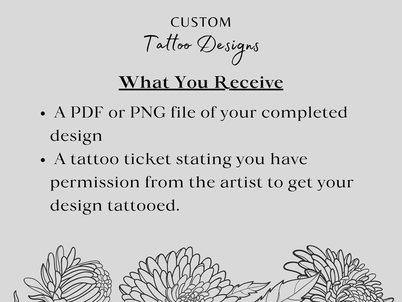 CUSTOM Tattoo Design Digital Tattoo Design Personalized Etsy