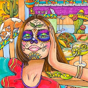 Wszystko meksykańskie - margarity i tacos, oryginalne dzieła sztuki