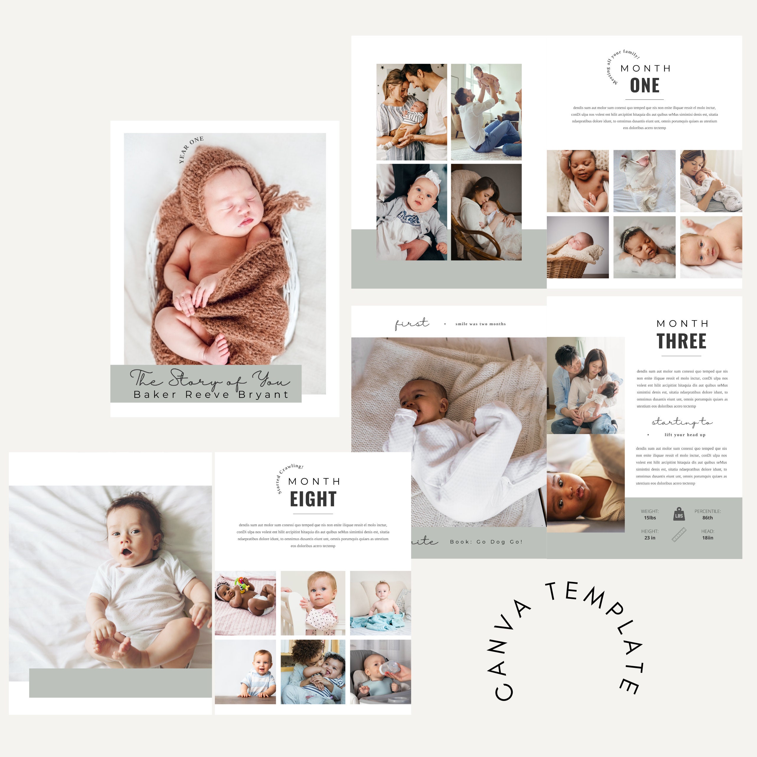 Adoption Update Baby Book Template | First Year Keepsake (PDF) - Etsy
