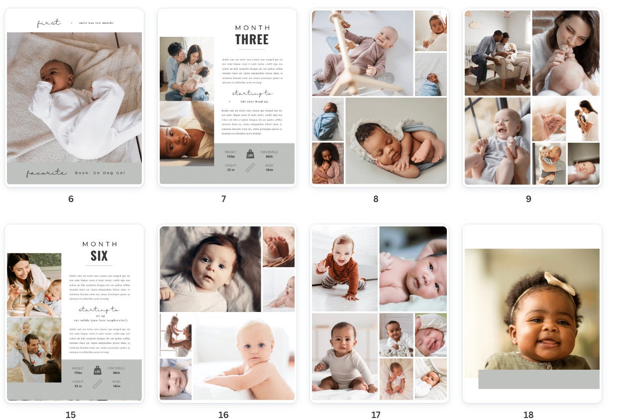 Adoption Update Baby Book Template | First Year Keepsake (PDF) - Etsy
