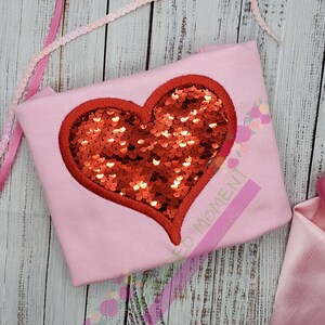 Girls Valentines Day Shirt | Girls Flip Sequin Valentine&#39;s Day Shirt | Valentine Shirt | Sequin Valentine&#39;s Day Shirt