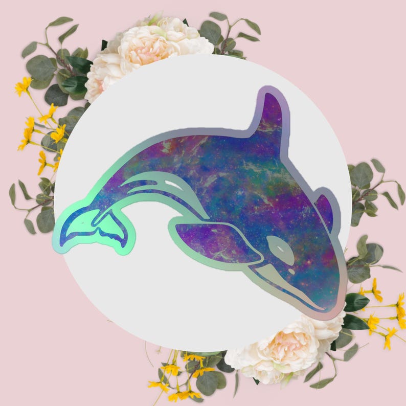 Holographic Killer Whale Sticker – 3D Orca Vinyl Decal - Etsy