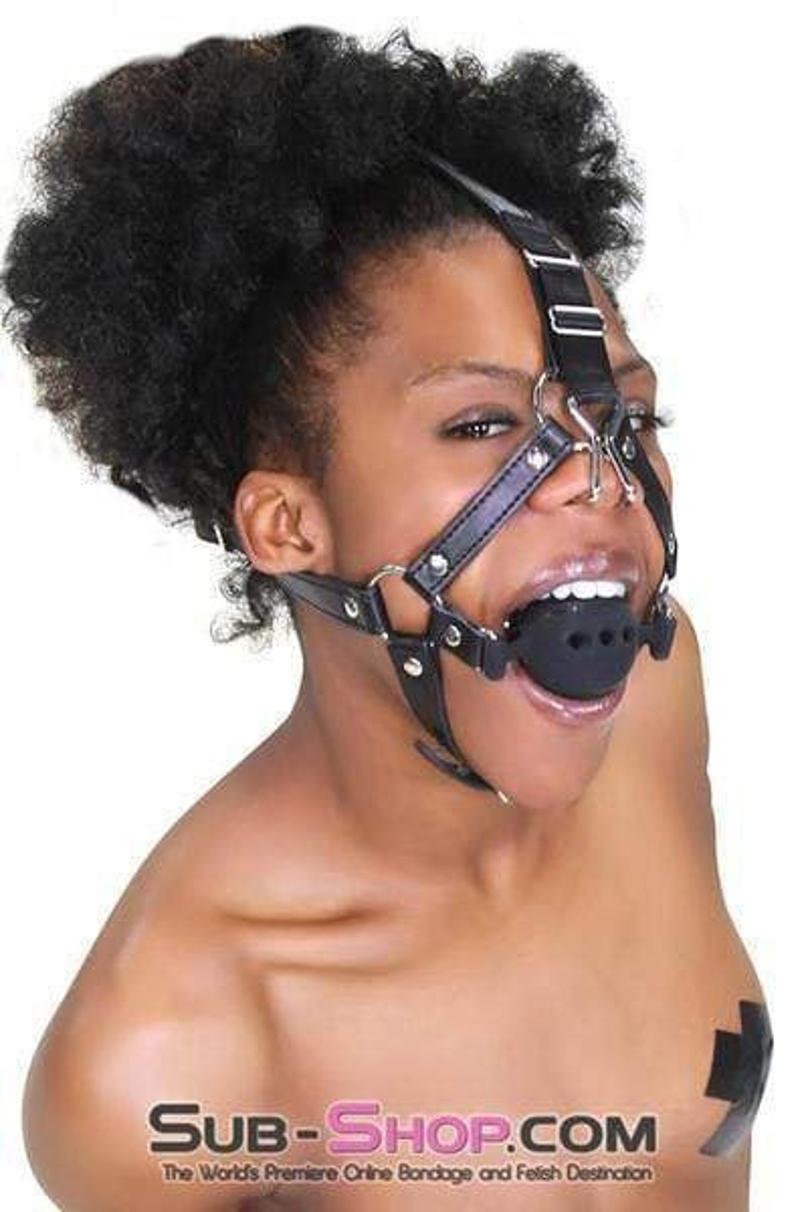 2 Large Black Silicone Breather Ball Gag Trainer with Nose Etsy