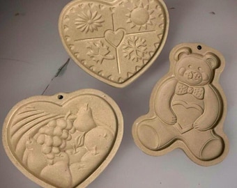 3 moules à biscuits choyés du chef 91 95 97 Ours en peluche Les saisons du coeur de l'abondance