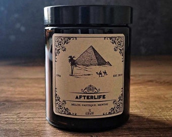 Afterlife • Alchemy & Apothecary Candle, Wooden Wick, Vegetable Scented Candle, Home Decor Gift, Artisanal Candle, Soy Candle