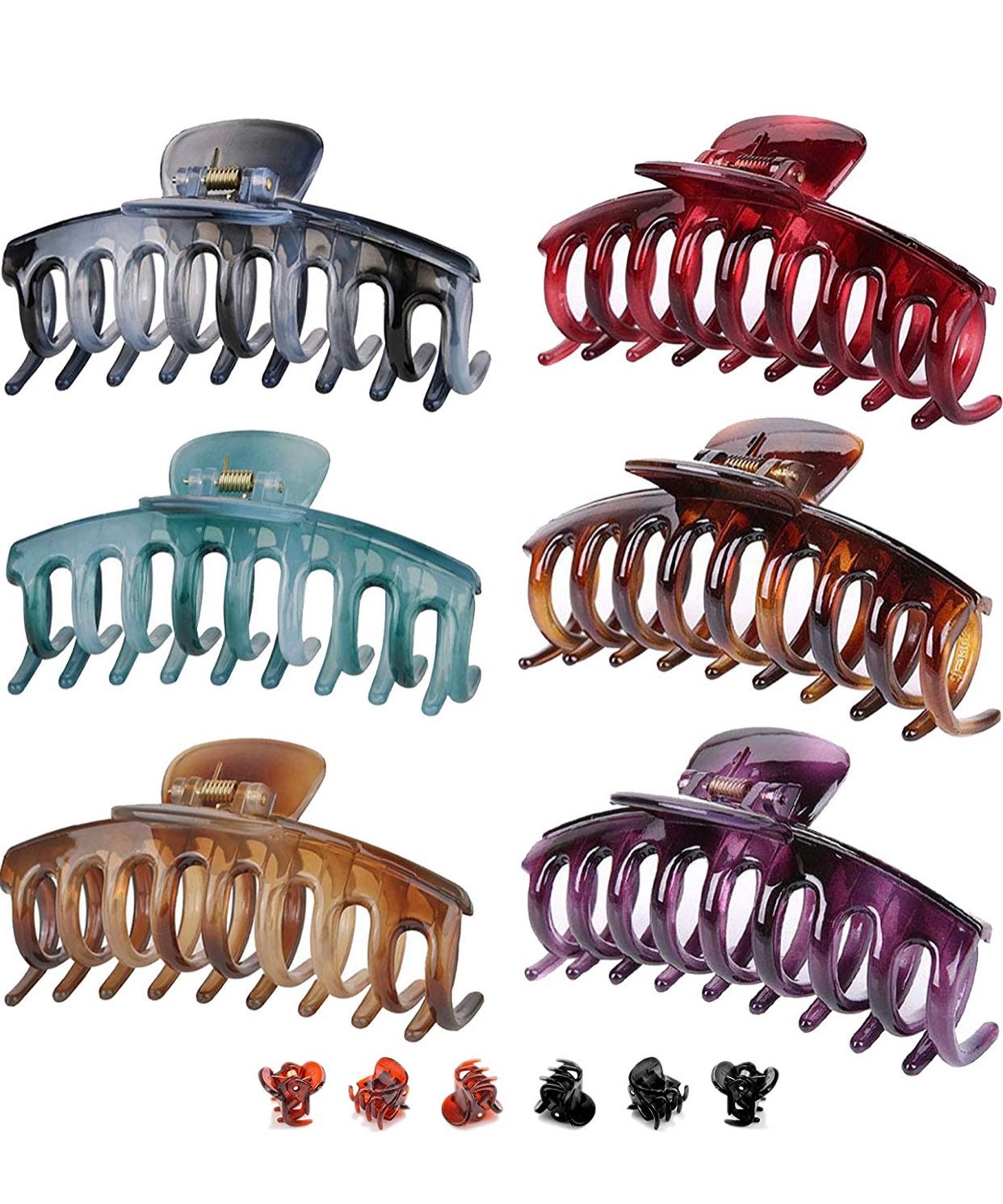 Claw Clips 6PCS Hair Clips for Women Colorful Hair Claws for Etsy