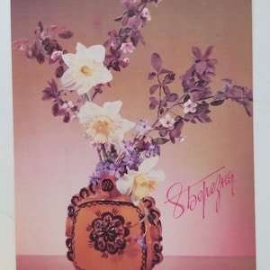 Postcard 8 of March. International Women&#39;s Day, Mother’s Day, Eight of March, March 8 congratulation postcard. USSR, 1990.