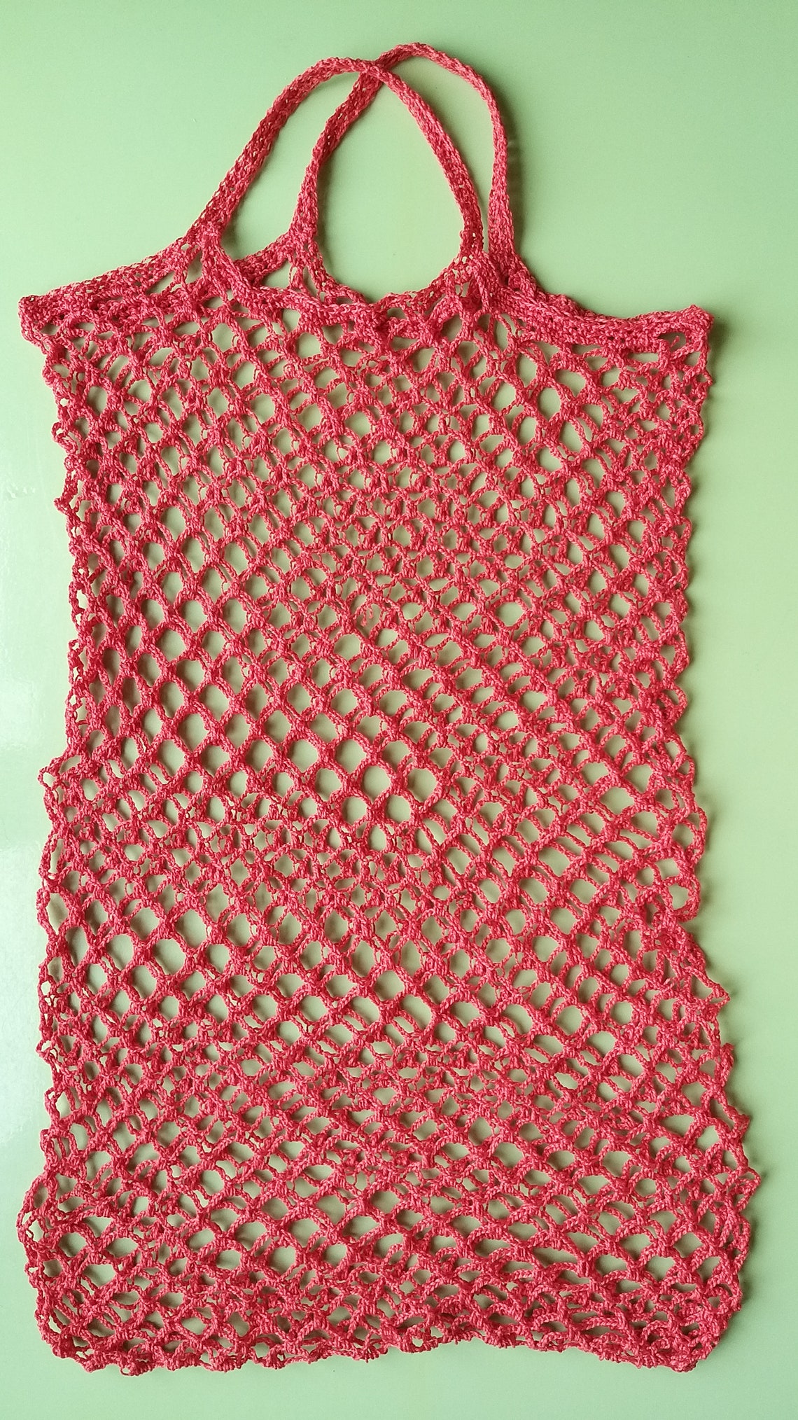 Handmade Reusable Mesh Net String Bag. Ecofriendly Crouched Etsy