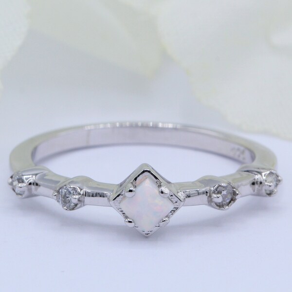 Opal Stacking Ring - Etsy