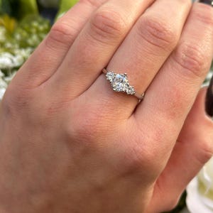 Three Piece Vintage Art Deco Style Set 1.28 Carat Halo Ring Women Wedding Engagement Round Shape Ring 925 Sterling Silver 8mm