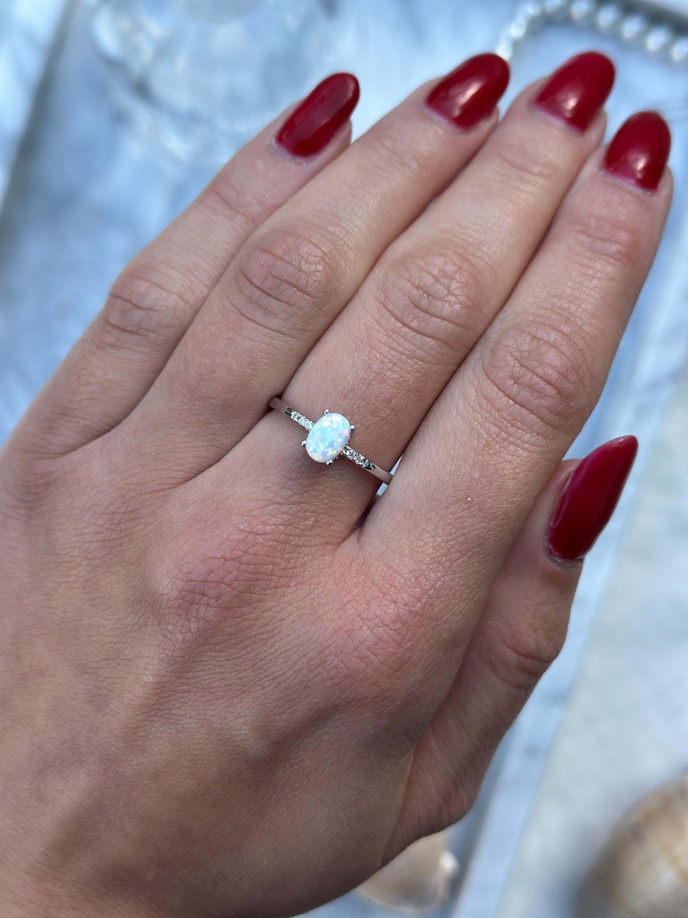 Anello in argento sterling 925 con zirconi cubici