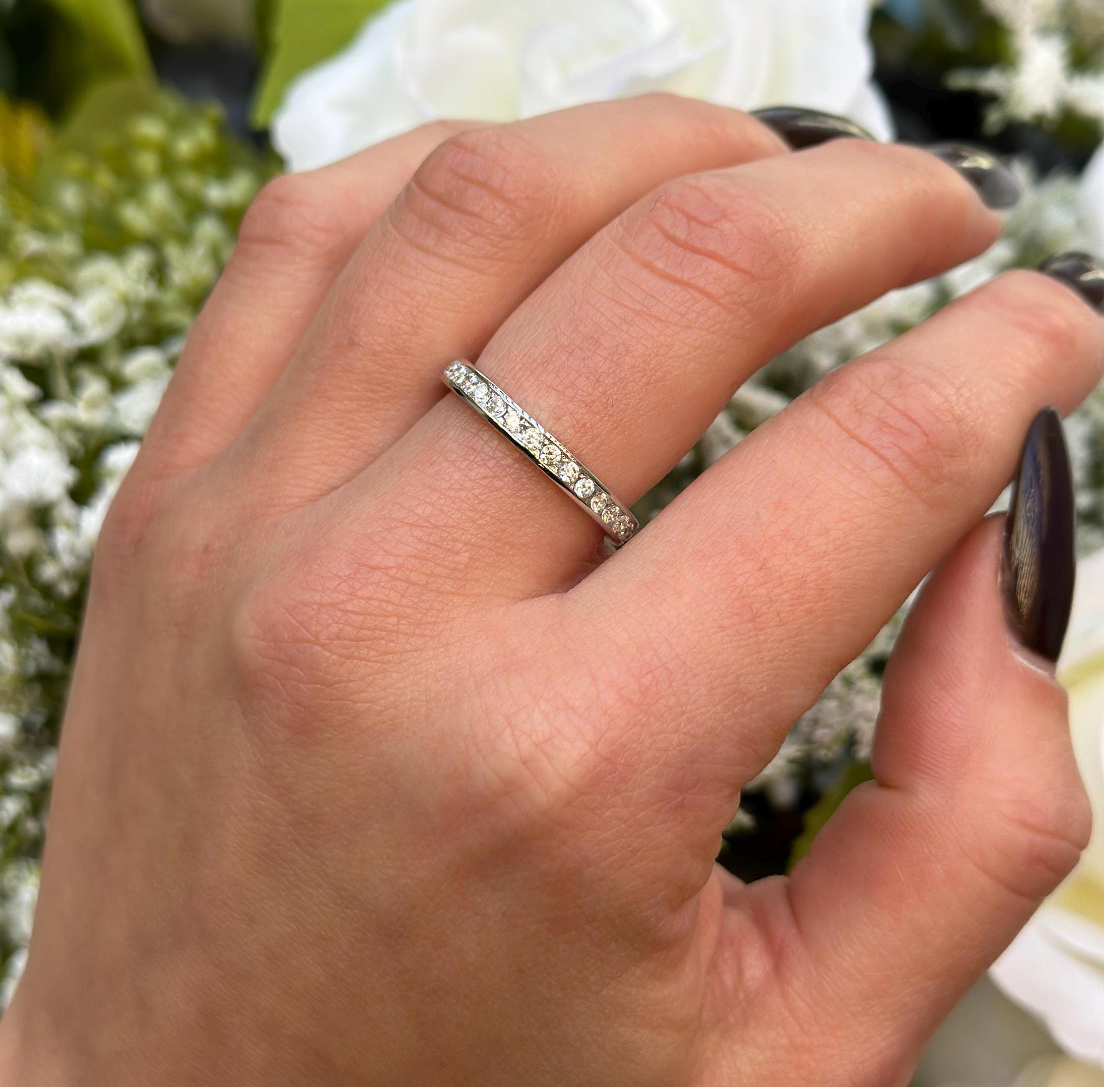 Cubic Zirconia Kohls Stackable Rings Eternity Ring For Women