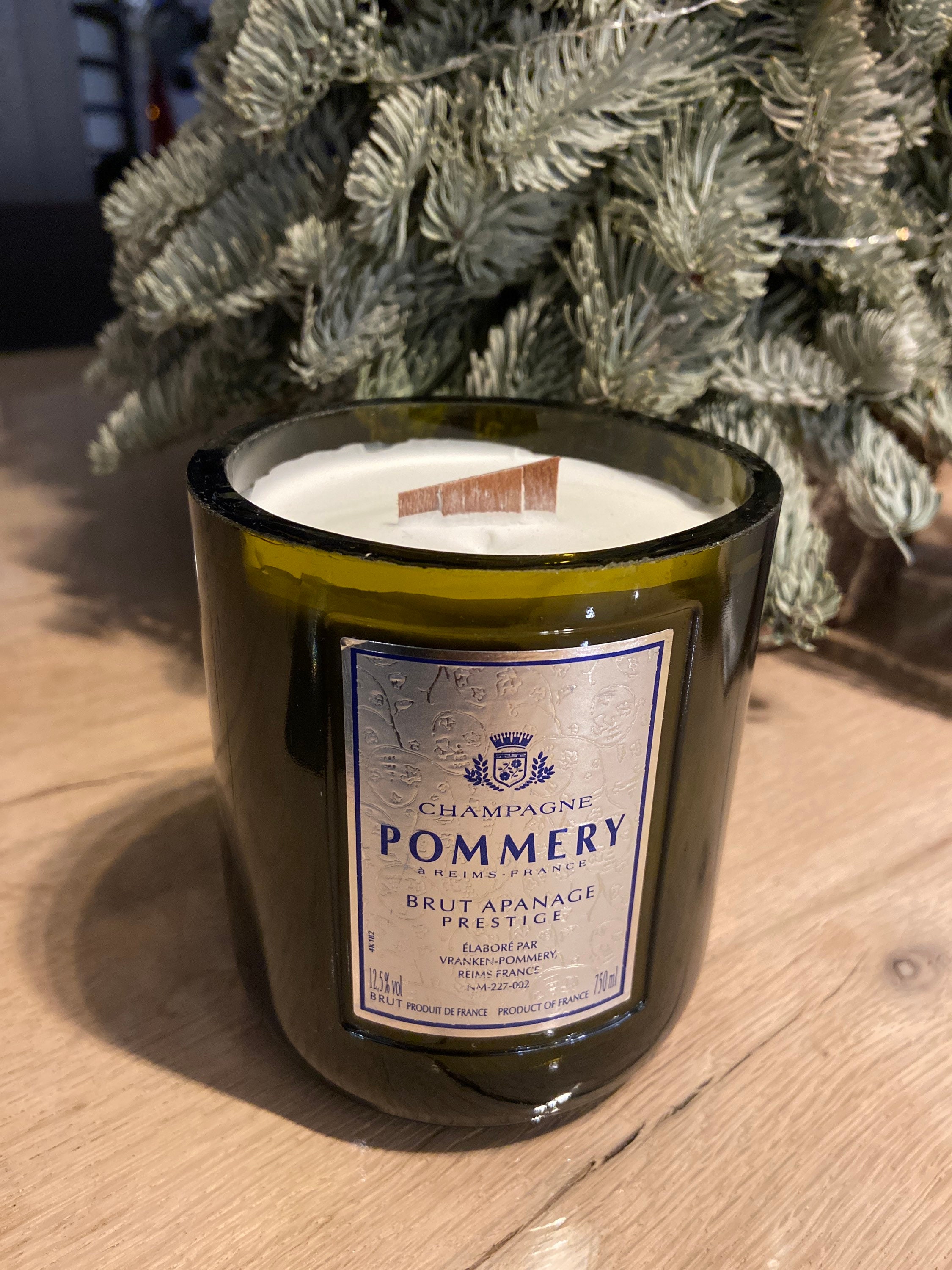 Bougie V(Ivre Recyclée Pommery Apanage Prestige