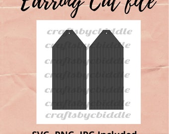 Pendiente de cuero sintético SVG, plantilla SVG de pendiente, plantilla de pendiente, archivo de corte de pendiente, pendiente de flecos SVG