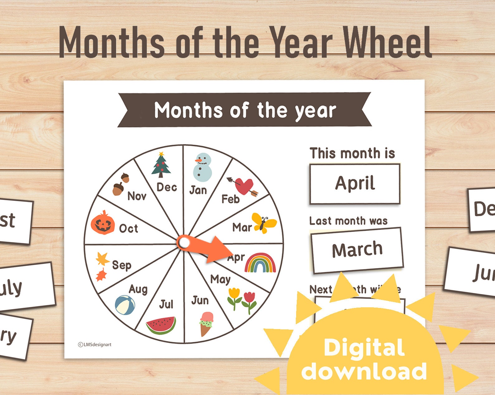 How many months in a year. Months of the year. months names. wheel of the year printable. name 12 months.
