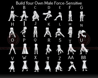 Build Your Own Male Force-Sensitive! Legion Scale