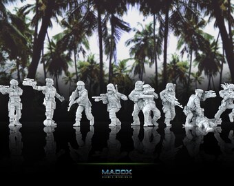 Rebel Pathfinder Squad - Legion Scale - Madox 3D