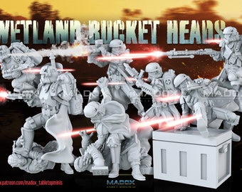 Wetland Bucket Head Squad - Legion Scale - Madox 3d