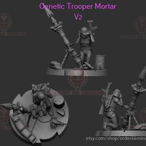 Genetic Trooper Mortar - Version 2 - Legion Scale