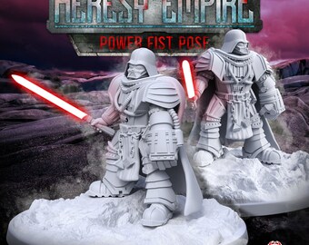 Heresy Empire - Dark Lord Hero - Power Fist Pose -  Legion Scale - Wargaming - Tabletop