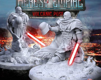 Heresy Empire - Dark Lord Hero - Volcanic Pose -  Legion Scale - Wargaming - Tabletop