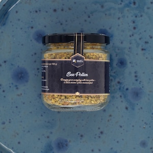 100% Natural Raw and Fresh Bee Pollen Granules | Superior Quality Bee Pollen | Harvest 2025 | Organic Bee Pollen in Glass Jar | 3.5 oz/100 g