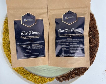 Raw Bee Pollen and Propolis 2026 Set: 100% Pure Superfood