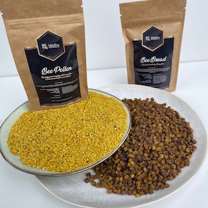Set de polen de abeja y pan de abeja de 7 oz: superalimento natural y saludable