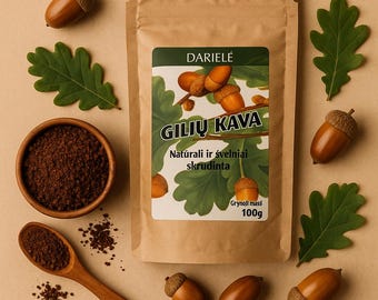 Acorn Coffee | Roasted Wild Oak Acorns | 100g Caffeine-Free Herbal Coffee Substitute | Natural Coffee Alternative/ 2025 Harvest /