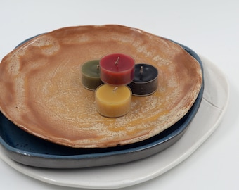 Handmade Beeswax Tealights: 100% Pure, Natural Candles