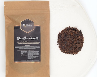 Raw Bee Propolis | 100% Pure & Unprocessed | 2025 Harvest from Lithuania | Natural Hive Product | Multiple Sizes | Eco Packaging