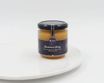 Miel de trigo sarraceno cruda (cosecha 2025): sabor intenso y oscuro - Miel de abeja orgánica de Lituania