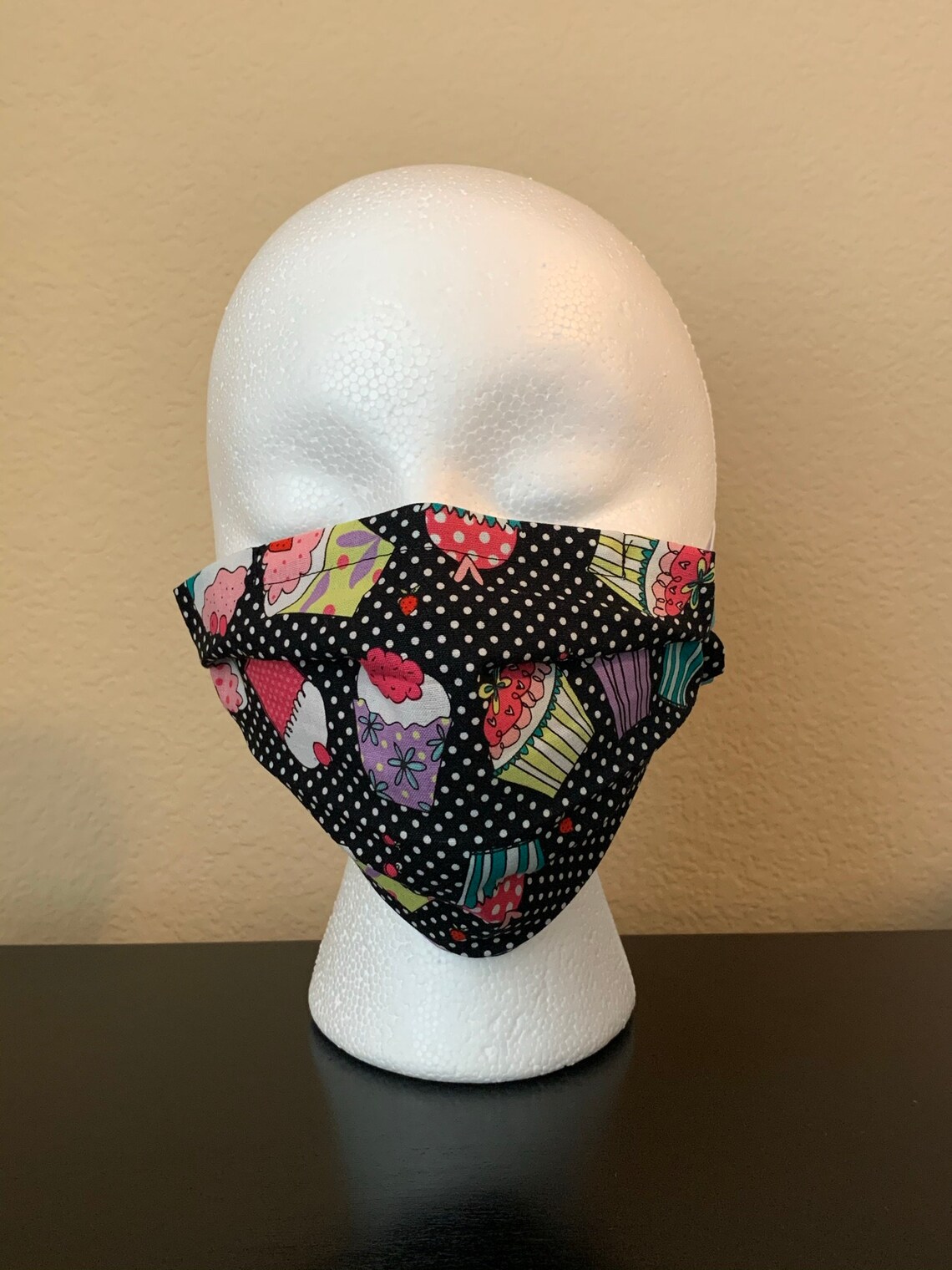 Cupcakes Face Mask Baker Face Mask Pleated w/Nose Wire and Etsy