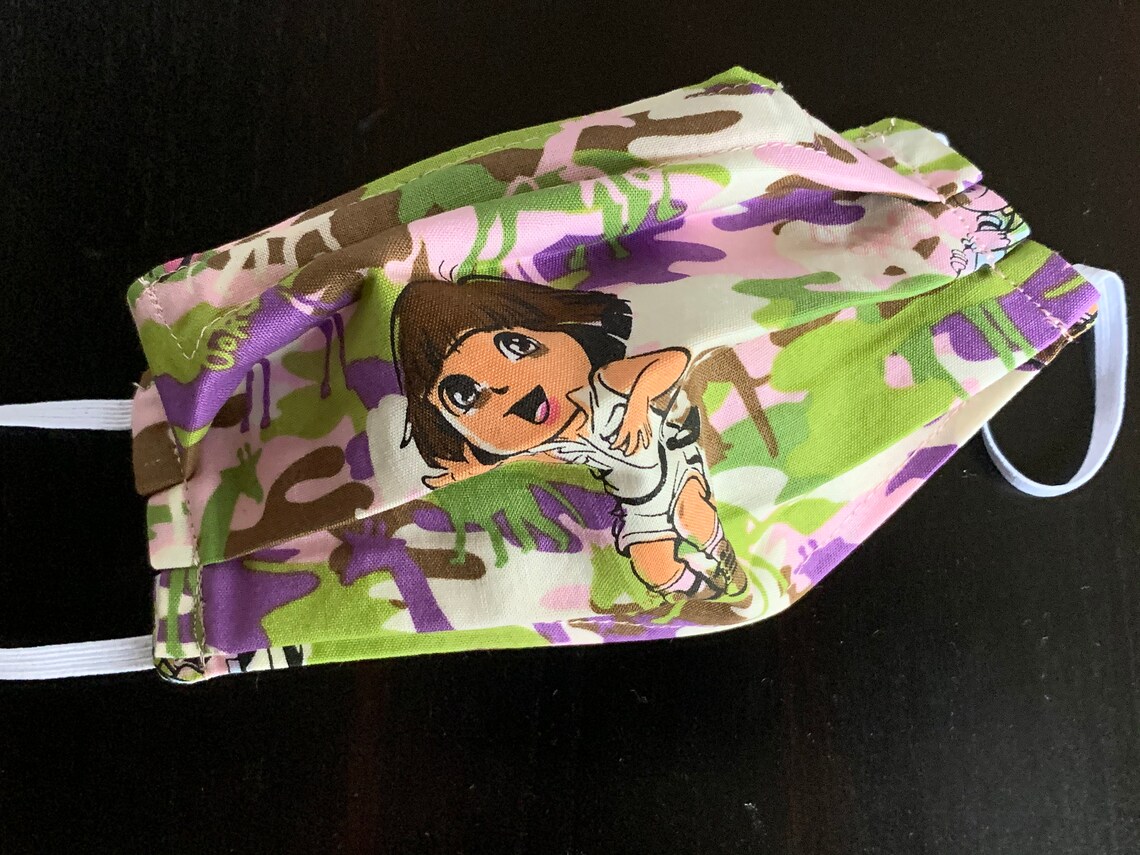Dora Face Mask Childrens Face Mask Dora the Explorer Dora Etsy