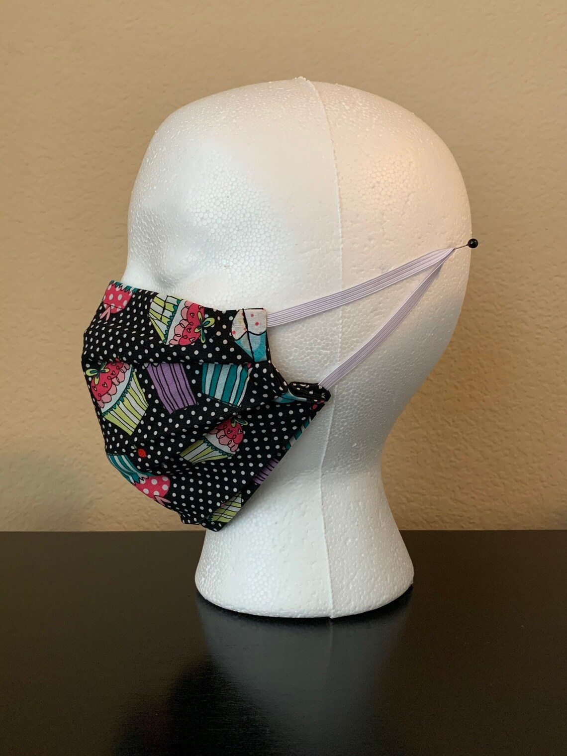 Cupcakes Face Mask Baker Face Mask Pleated w/Nose Wire and Etsy