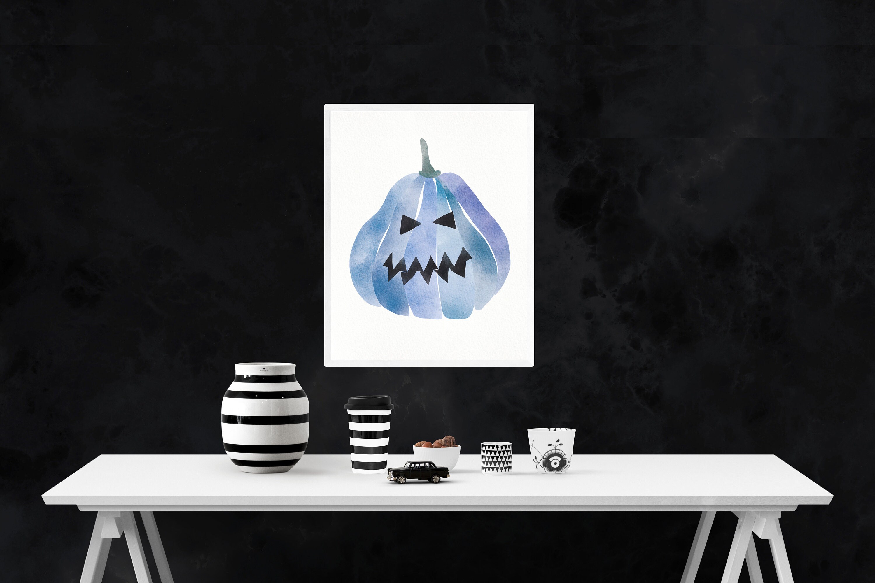Halloween Decor Happy Halloween Printable Wall Art Etsy UK