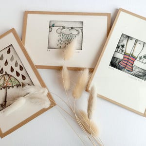 Weather, framed engraving