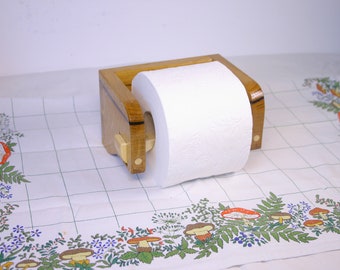 Oak toilet paper holder Nr.06