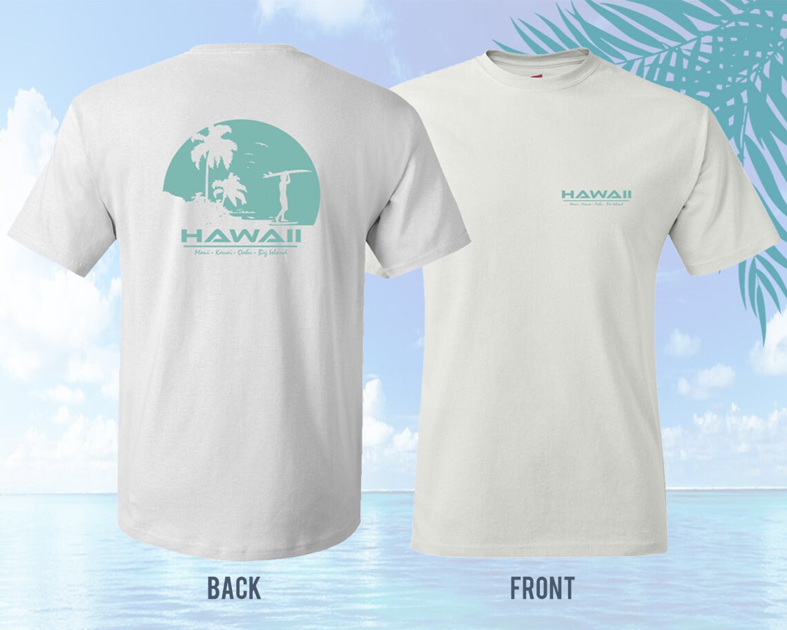 Mens Hawaii Surfer T-shirt T-shirt 