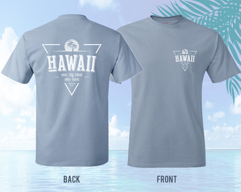 Mens Hawaii Tshirt Tshirt Mens Hawaiian Shirt Hawaiian Tshirt Maui