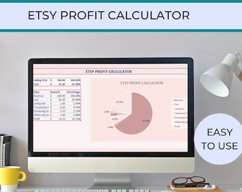 Pricing Template for Small Business & Etsy Sellers, Cost of Goods Sold Calculator, Etsy Profit Calculator for Sellers, Etsy Pricing Guide