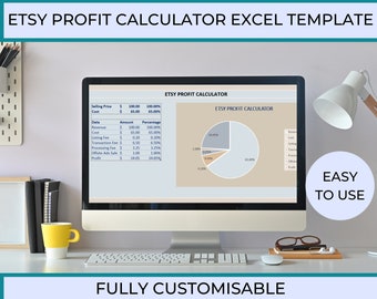 Etsy Profit Calculator: Automated Excel Template (Digital) Easy to Use