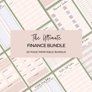 Haushaltsplaner Bundle Bill Tracker Spar-Challenge Haushaltsplaner Ultimatives Budget-Planer Bundle