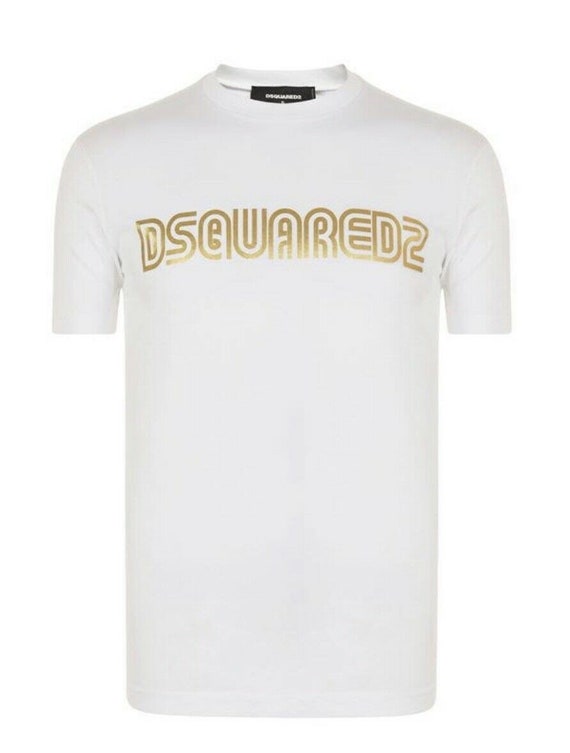 black and gold dsquared t shirt