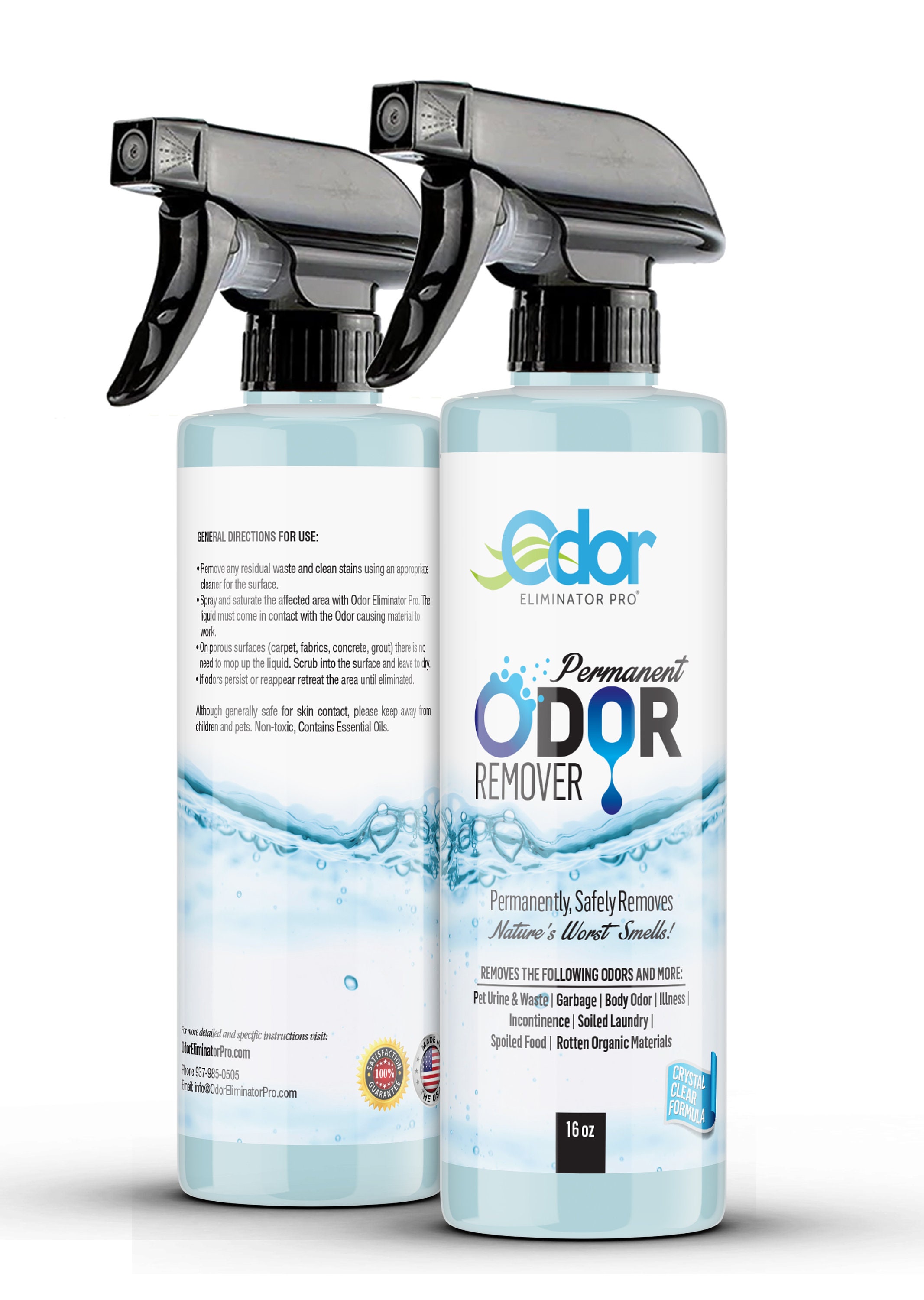 Odor Eliminator Pro Permanent Odor Remover 16 Ounce Spray Etsy