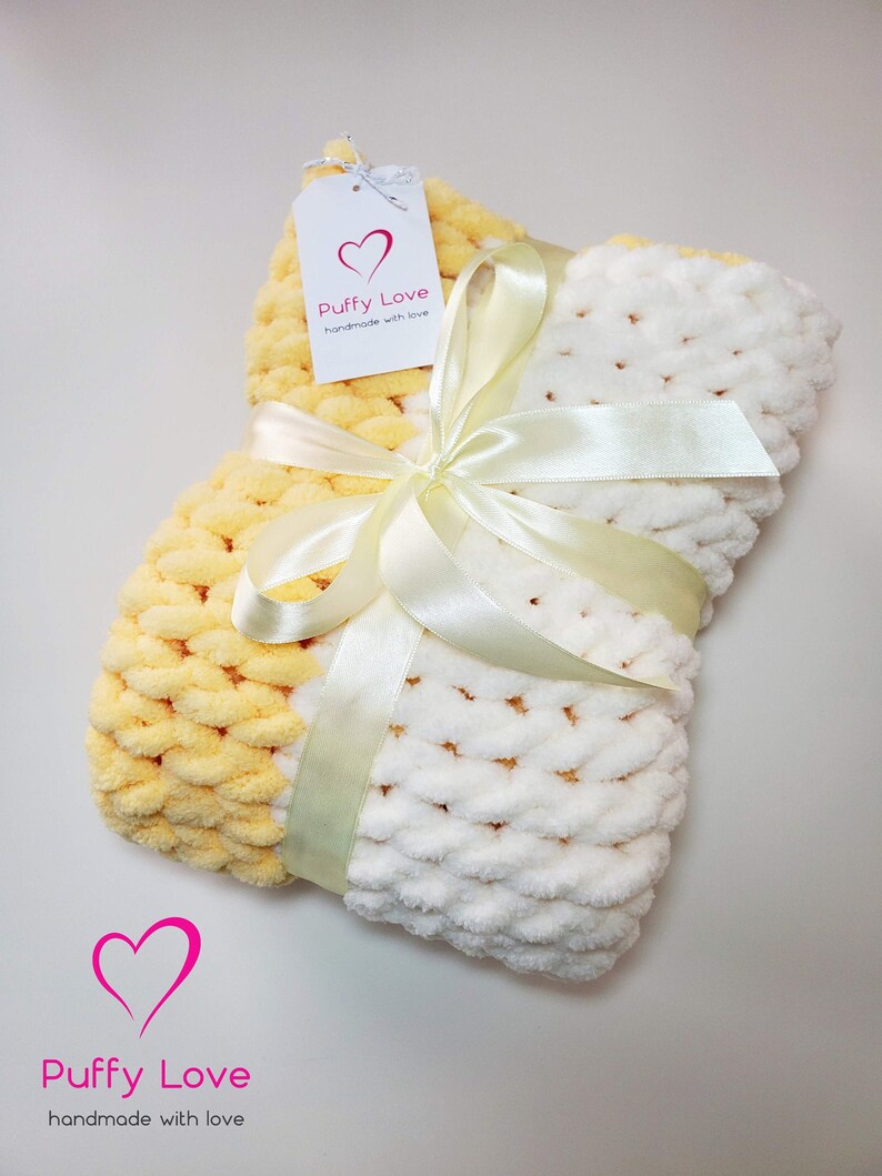 Knitted Baby Blanket Chunky Knit Blanket Blanket Alize Puffy