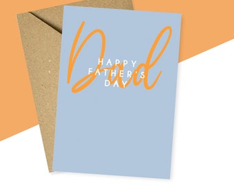Tarjeta feliz del día del padre, tarjeta linda del día del padre, tarjeta del día del padre para papá, tarjeta del día del padre de la hija, del hijo, tarjeta para papá