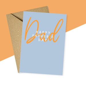Happy Father&#39;s Day Dad Card, Cute Father&#39;s Day Card Card, Father&#39;s Day Card For Dad, Father&#39;s Day Card From Daughter, From Son, Card for Dad