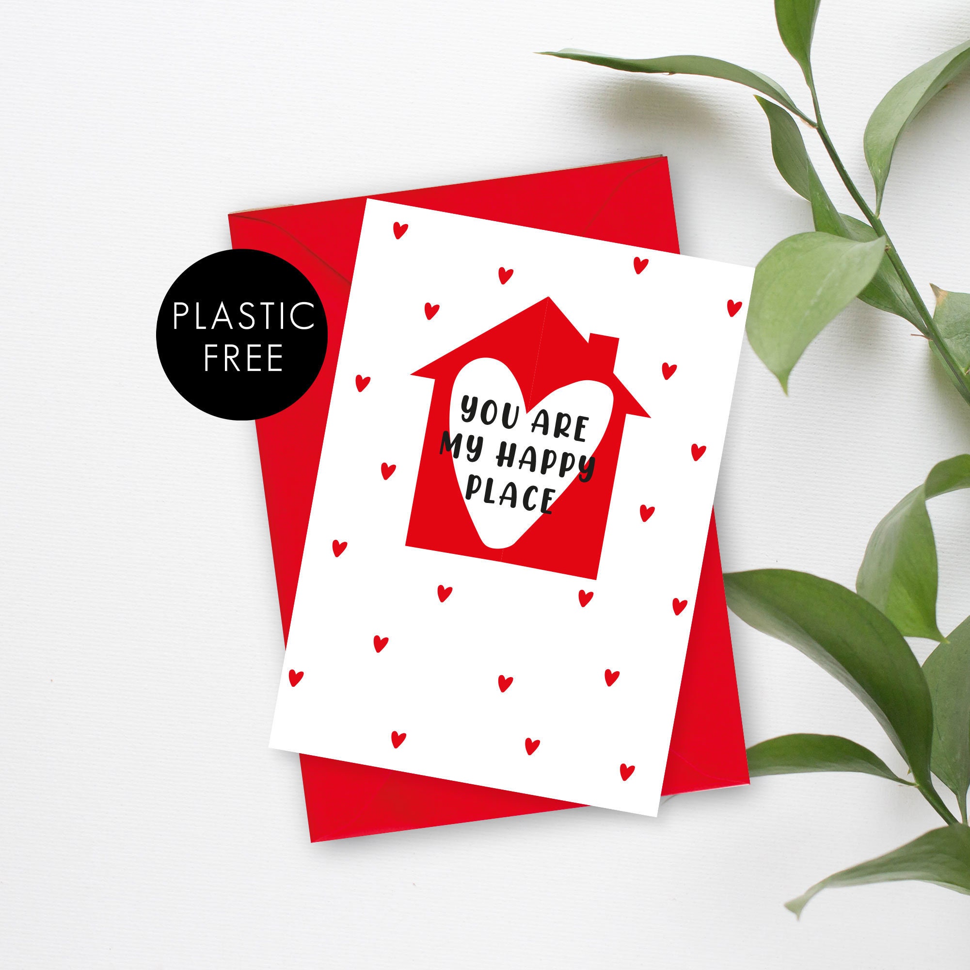 Süße Lockdown Valentinstag Karte für ihn Happy Place